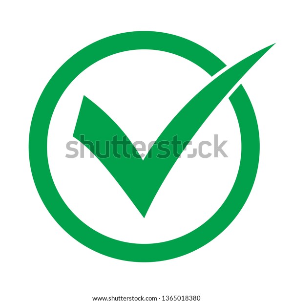 Tick Icon Vector Symbol Checkmark Isolated Stock Vector Royalty