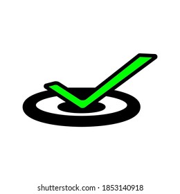 Marcar diseño vectorial de conjunto de iconos