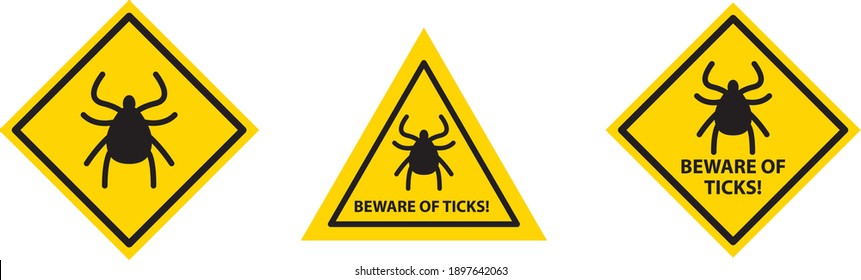 Tick Or Insect Icon, Vector Illustration	