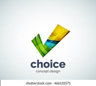 Marcar plantilla de logotipo, icono de negocio abstracto