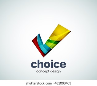 Marcar plantilla de logotipo, icono de negocio abstracto