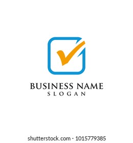 Tick logo vector graphic design abstract modern