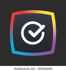 Tick Mark - App Icon Button