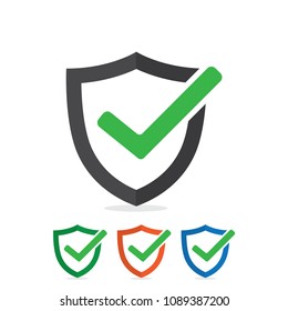 Tick mark approved icon vector.