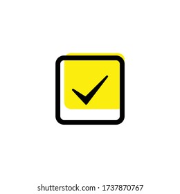 Tick mark approved success vector icon 