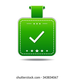Tick Mark Green Vector Icon Design