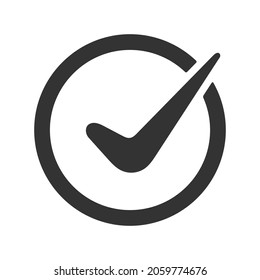 Tick Mark Icon Design Vector