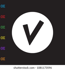 tick mark, icon illustration