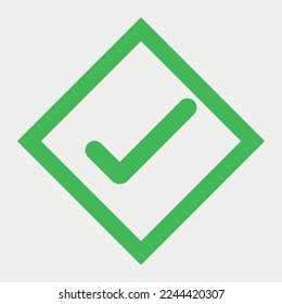 Tick Mark Icon Symbol Vector illustration