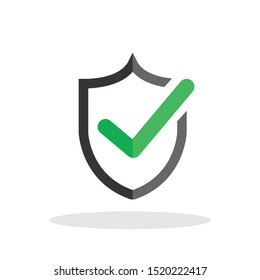 Tick mark icon in trendy flat style. Approved symbol for your web site design, logo, app, UI Vector EPS 10. - 
