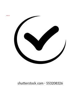 tick, mark, icon, vector illustration eps10