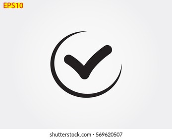 tick, mark, icon, vector illustration eps10