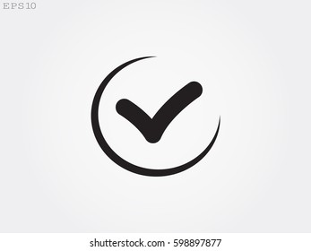 tick, mark, icon, vector illustration eps10