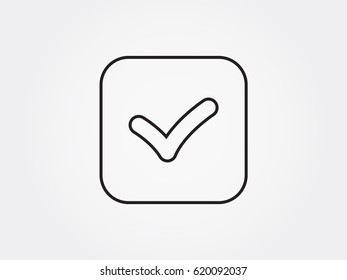 tick, mark, icon, vector illustration eps10