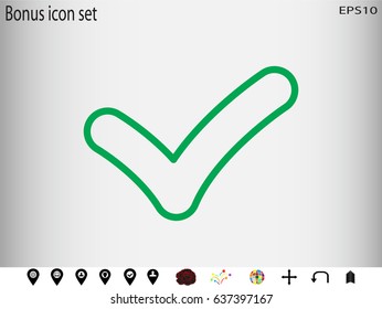 tick, mark, icon, vector illustration eps10
