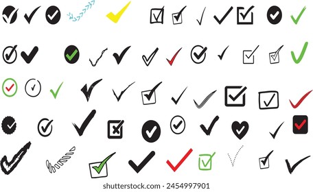 tick mark or right or perfect mark
