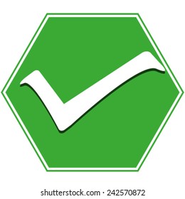 tick mark or right sign vector icons collection set. 
