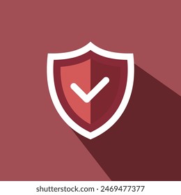 Marca de graduación con escudo, marca de graduación aprobada con escudo, icono de seguridad y ayuda, cómo, información, Vector de consulta Iconic Illustrator Vector