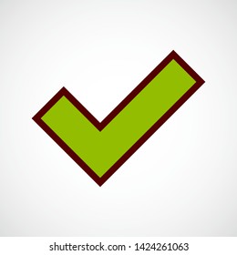 Tick Mark. Vector Color Icon