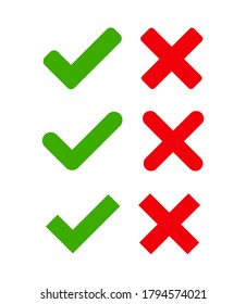 Icono de marcado y vector cruzado