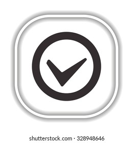 Tick   Modern design flat style icon