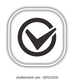 Tick  Modern design flat style icon