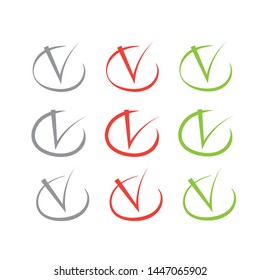tick ok for web design. Check list and marker