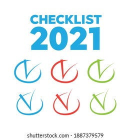 tick ok for web design. Check list and marker 