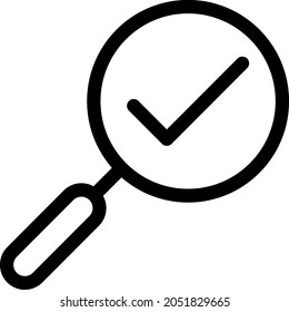 Marcar el diseño del icono del vector de contorno
