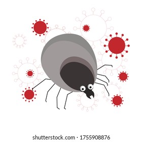 Tick Parasite. Blood Sucking Insect. Insecticide. Peddlers Of Infection.