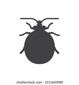 Tick parasite icon. flat simple pictogram. Mite parasites vector illustration