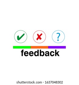 
tick Rating feedback scale isolated emoticon concept