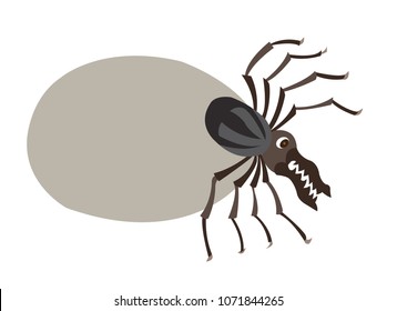 a tick ready to suck some blood