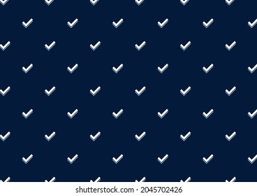 Tick right symbol vector. Tick right pattern wallpaper.