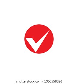 Tick sign vector symbol illustration