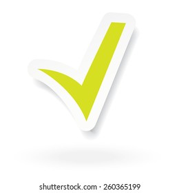 Tick sticker. Check vector icon. Check Marks green color._01