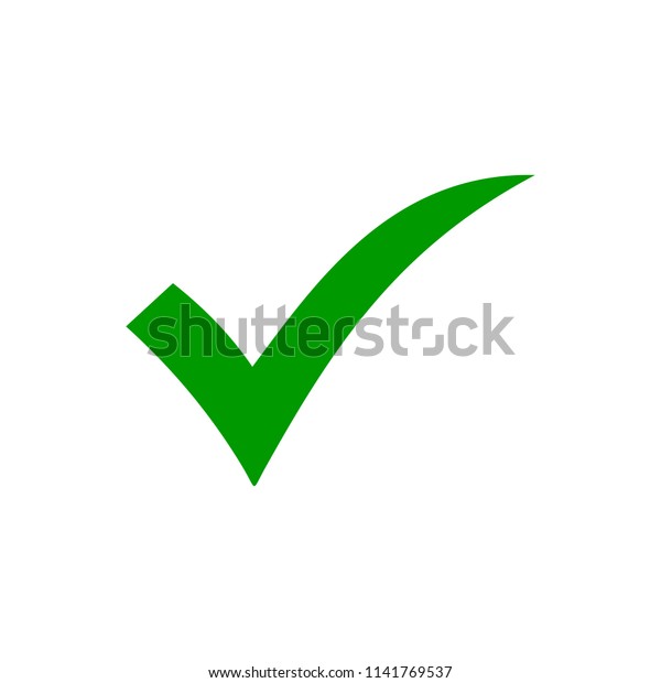 Tick Symbol Green Check Mark Icon : image vectorielle de stock (libre ...