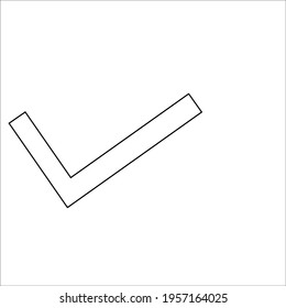 tick symbol. vector icon on white background
