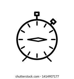 Tick timer icon vector design template