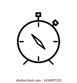 Tick timer icon vector design template