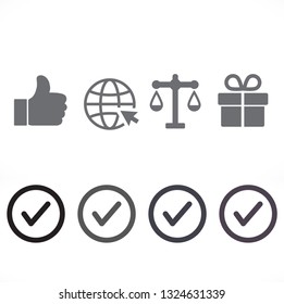  tick vector icon