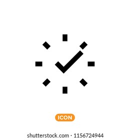 Tick vector icon in line style. Approve Symbol
