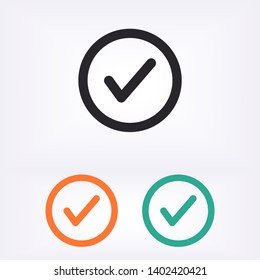  tick vector icon. lorem ipsum Flat Design JPG