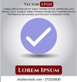 Icono o símbolo del vector de marcado