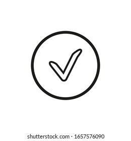 Tick Vector Icon Symbol Illustration