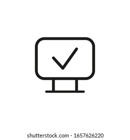Tick Vector Icon Symbol Illustration