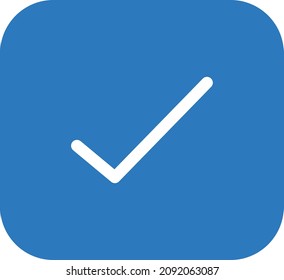 tick vector illustration isolated on a transparent background. glyph vector icons for concept or web graphics.