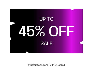 Ticket up to 45% discount.
