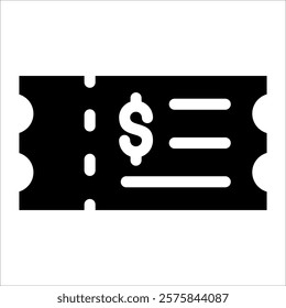 Ticket Admission Icon Element For Design