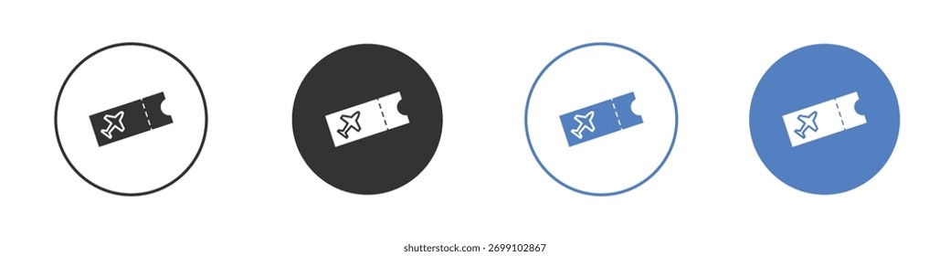 Ticket airline icon vector. Logo Template illustration design